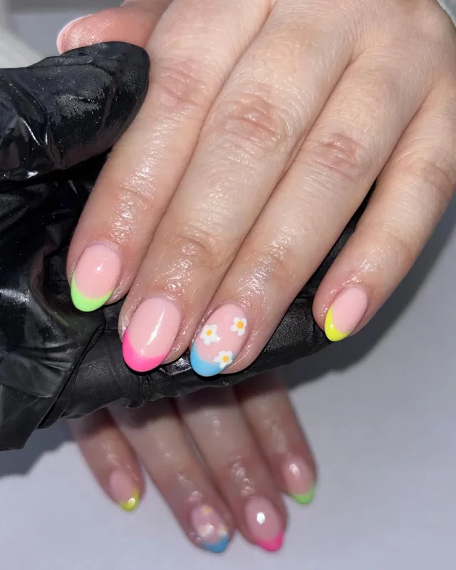 Spring BIAB nails by Sophie