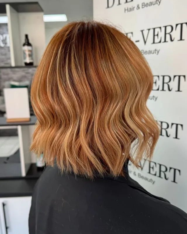 A glossy copper-blonde transformation by Mollie
