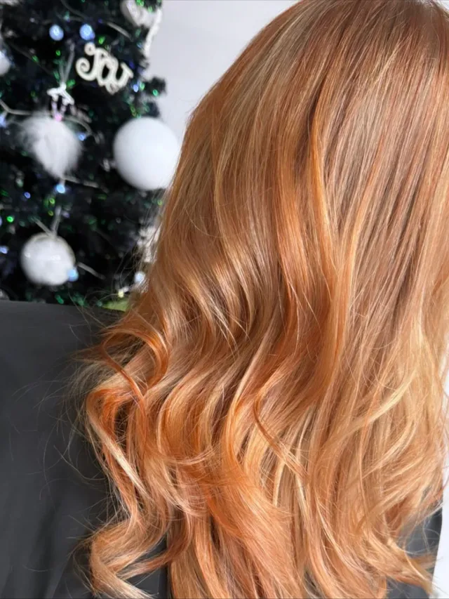 Copper foil highlights and lowlights by Emma